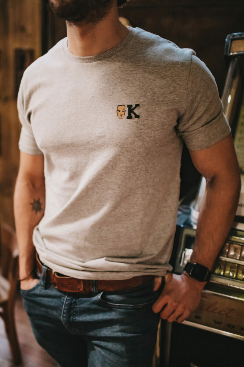 T-shirt K gris - KEPPER 1982 - Marque française et engagée