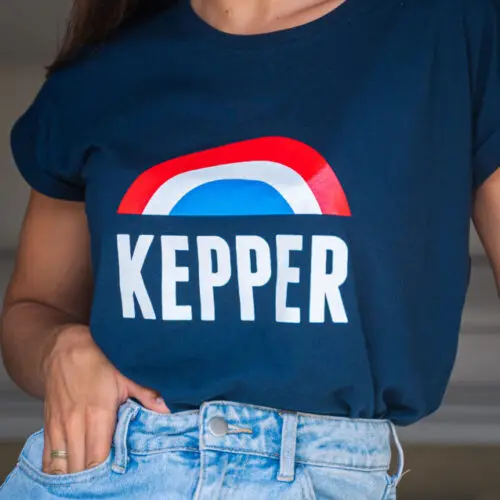 T-shirt arc KEPPER bleu marine femme