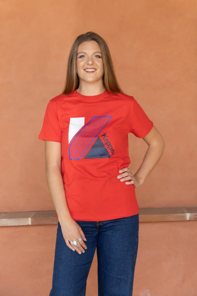 T-shirt maxi K rouge KEPPER 1982 - Marque française et engagée