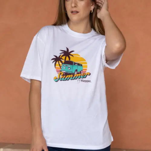 T-shirt summer - KEPPER 1982 - Couleur : blanc - Marque française et engagée