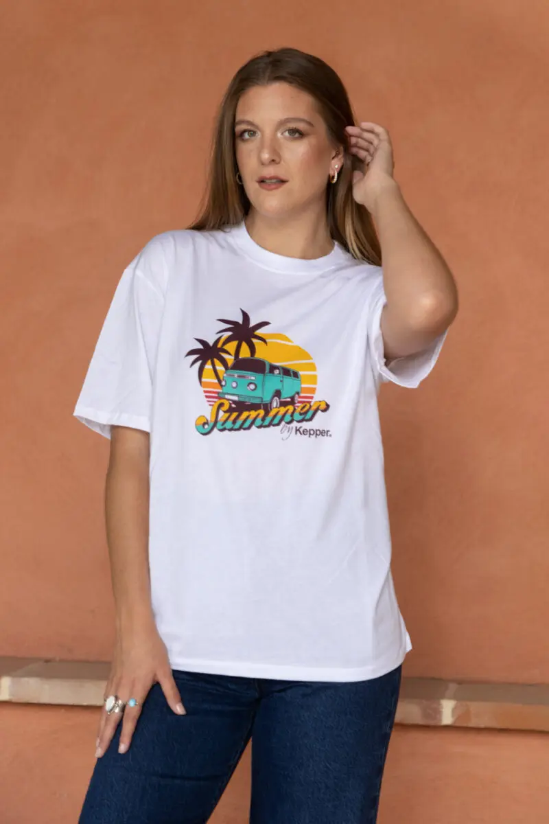 T-shirt summer - KEPPER 1982 - Couleur : blanc - Marque française et engagée