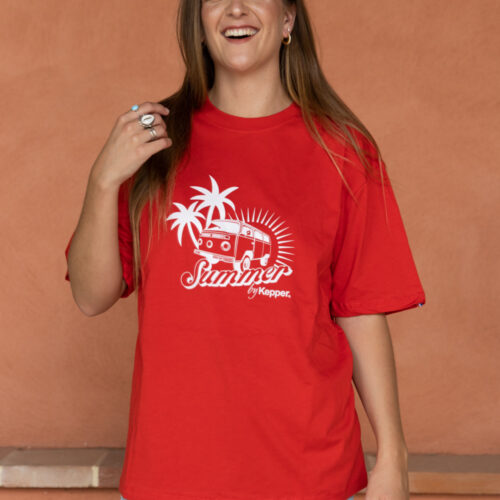 T-shirt summer - KEPPER 1982 - Couleur : rouge - Marque française et engagée