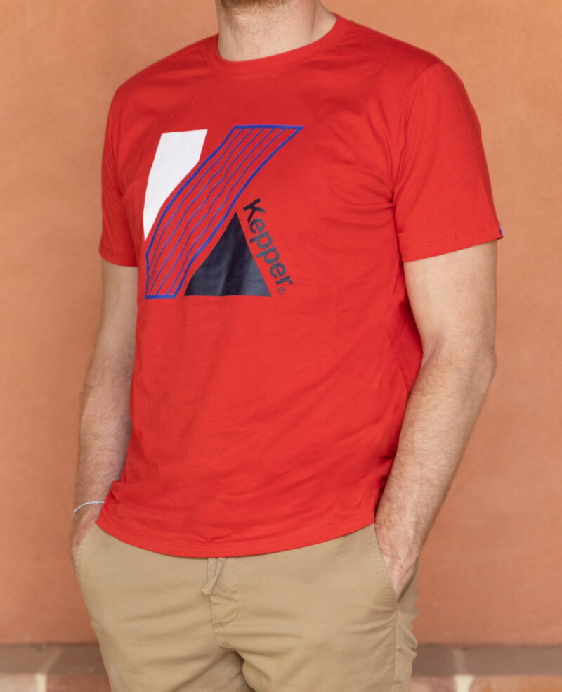 T-shirt Maxi K rouge - KEPPER 1982. Couleur : rouge - Marque solidaire et engagée