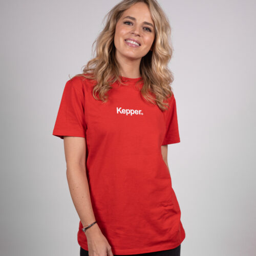 T-shirt mini letter - KEPPER 1982 - Couleur : rouge - Marque française et engagée