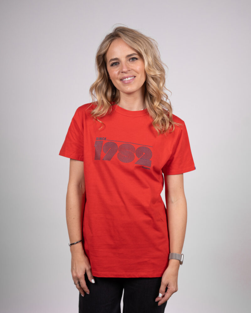 T-shirt rouge 1982 - KEPPER - Marque française et engagée