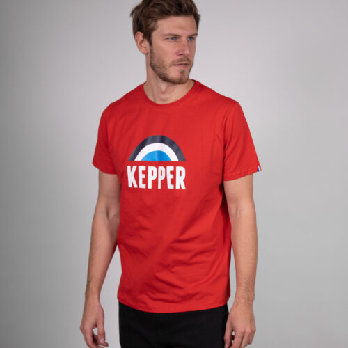 T-shirt arc KEPPER 1982. Couleur : rouge - Marque française et engagée