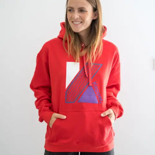 Hoodie maxi k rouge - KEPPER 1982 - Marque française et engagée