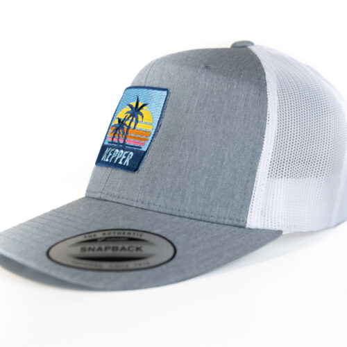 Casquette trucker Palm couleur gris