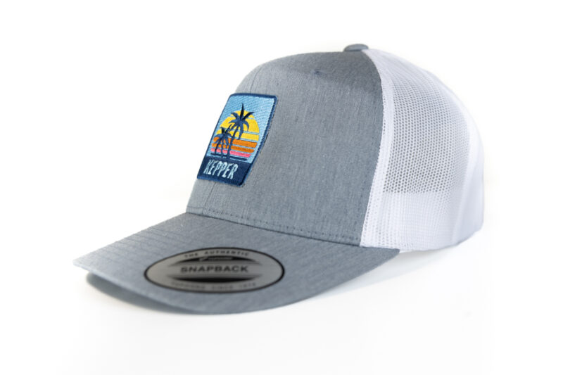 Casquette trucker Palm couleur gris