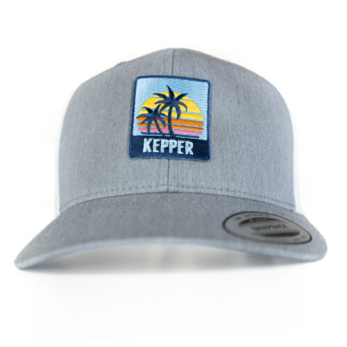 Casquette trucker Palm couleur gris