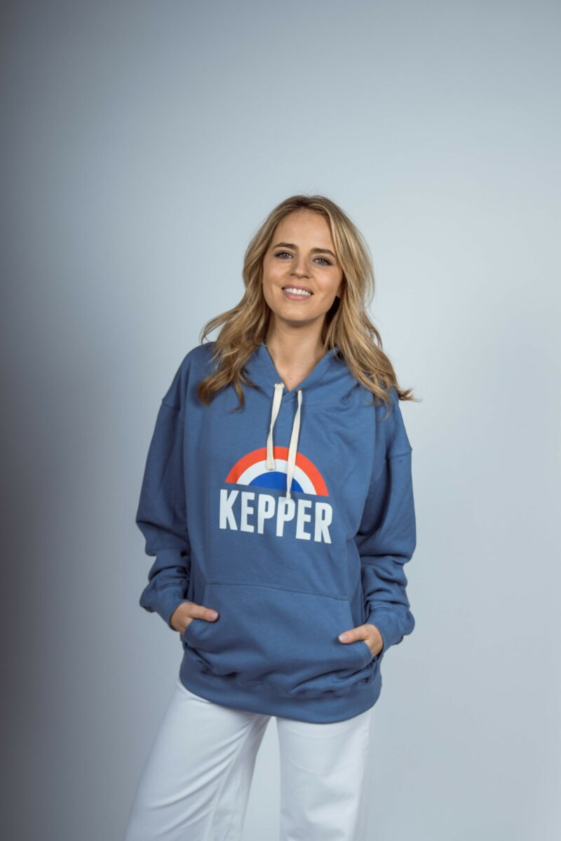Hoodie Arc couleur bleu