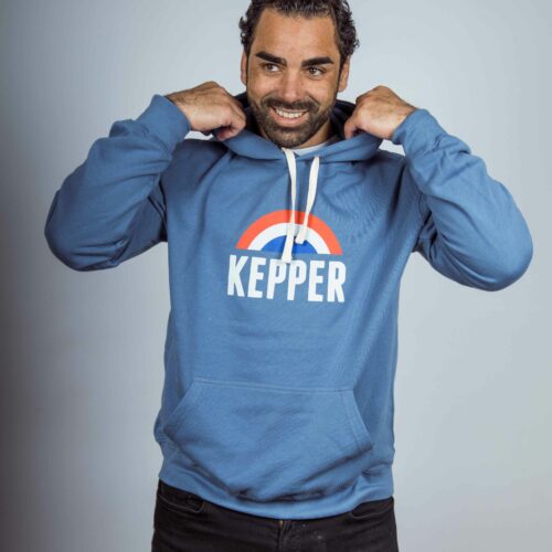 Hoodie Arc couleur bleu