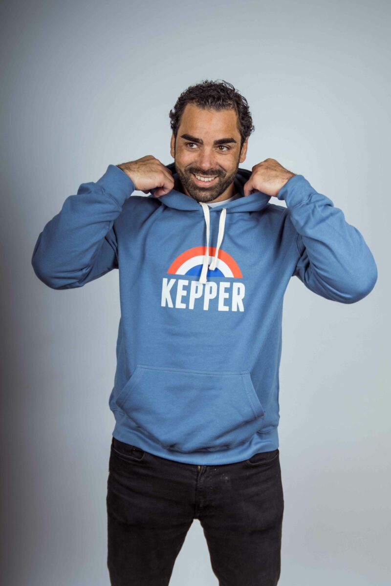 Hoodie Arc couleur bleu