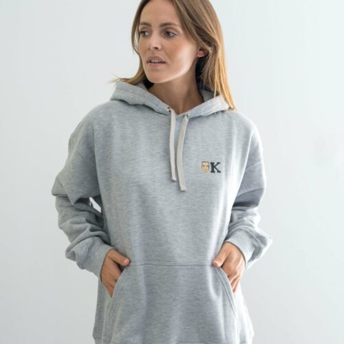 Hoodie K couleur gris