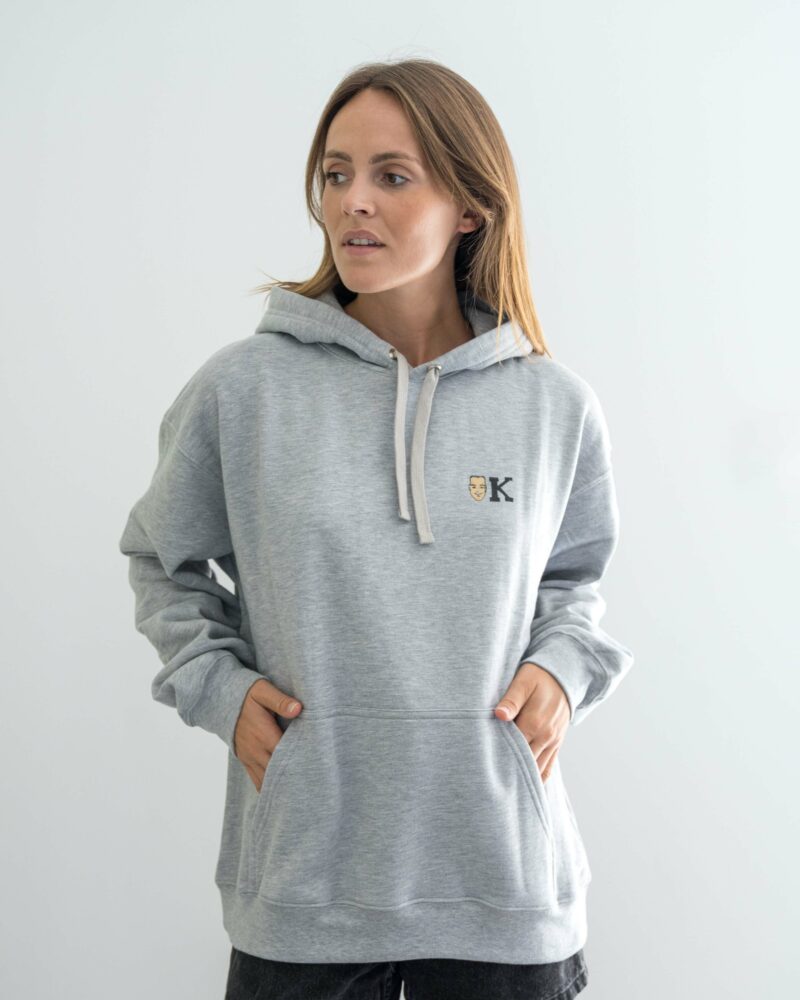 Hoodie K couleur gris