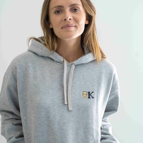 Hoodie K couleur gris