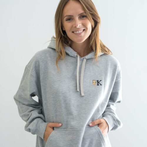 Hoodie K couleur gris