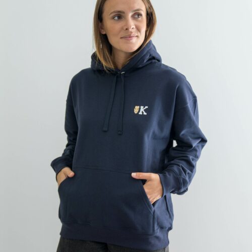 Hoodie K couleur bleu marine