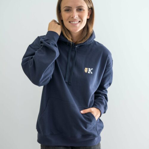 Hoodie K couleur bleu marine