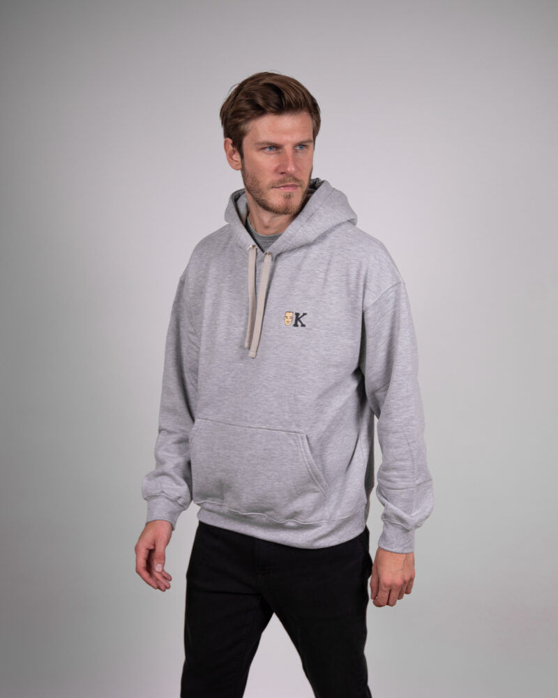 Hoodie K couleur gris