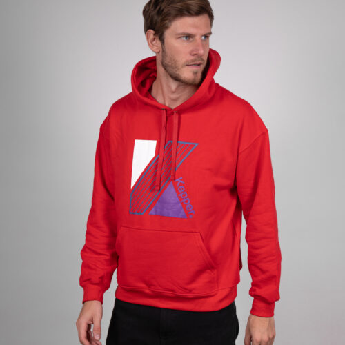 Hoodie MaxiK couleur rouge