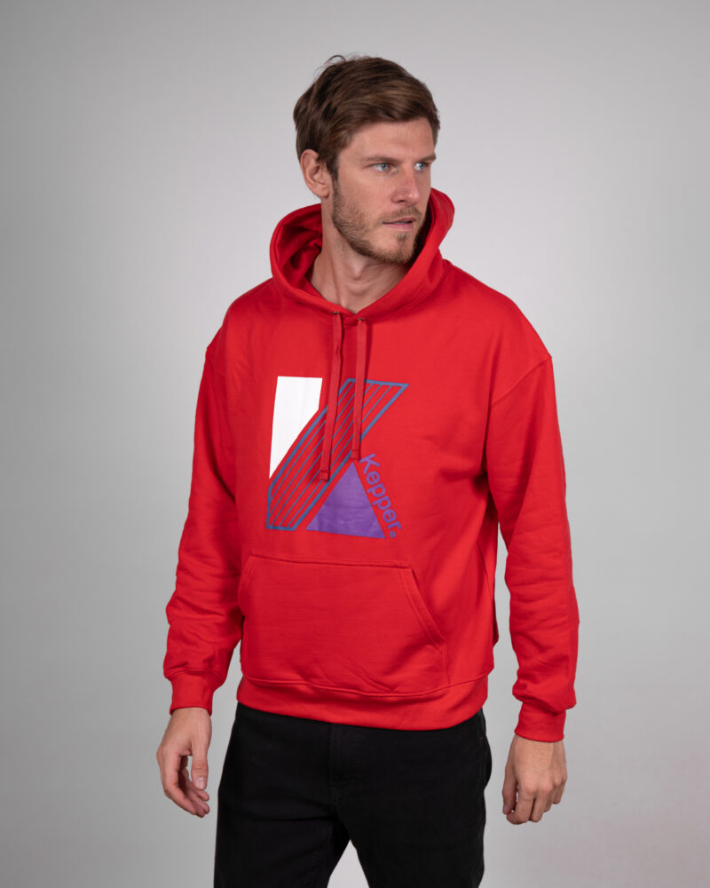 Hoodie MaxiK couleur rouge