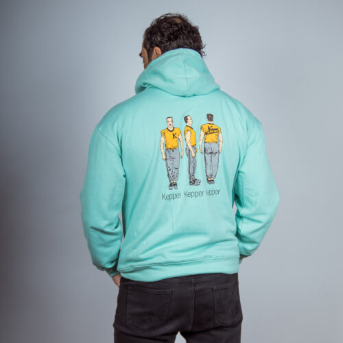 Hoodie original dos bleu menthe