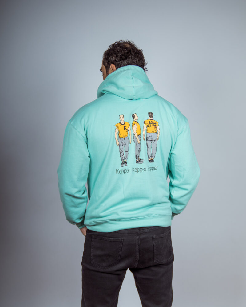 Hoodie original dos bleu menthe