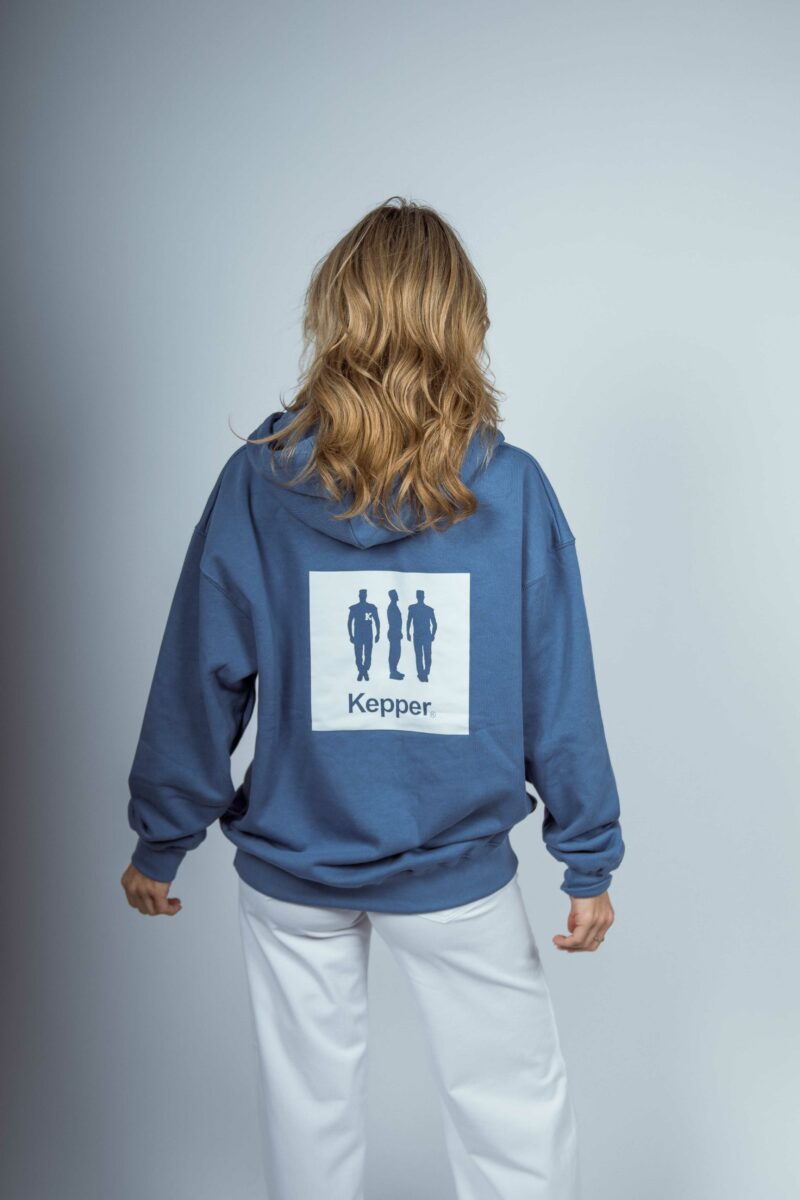 Hoodie Square couleur bleu