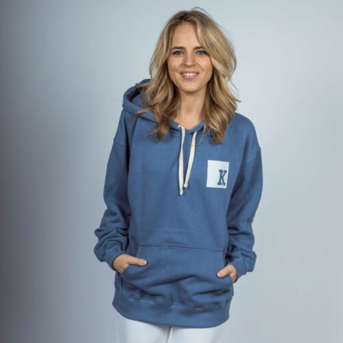 Hoodie Square couleur bleu