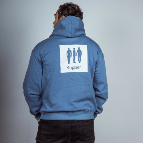 Hoodie Square couleur bleu