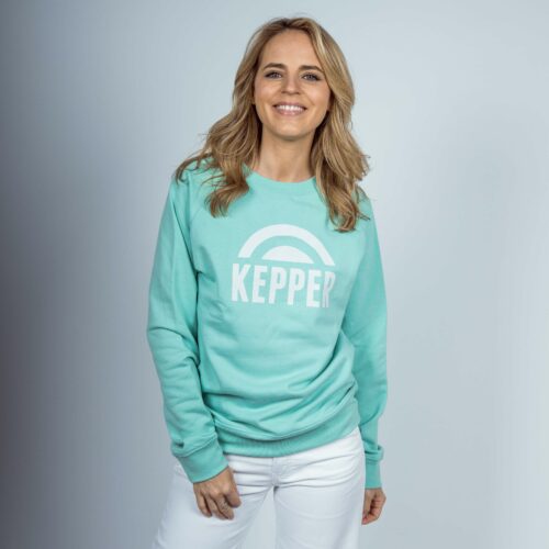 Sweat Arc couleur bleu menthe