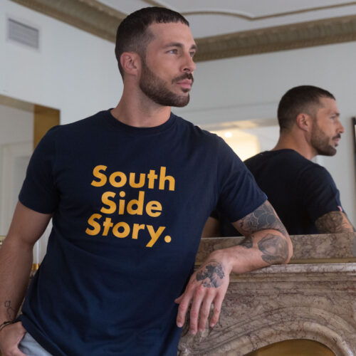 Teeshirt South Side Story couleur bleu marine