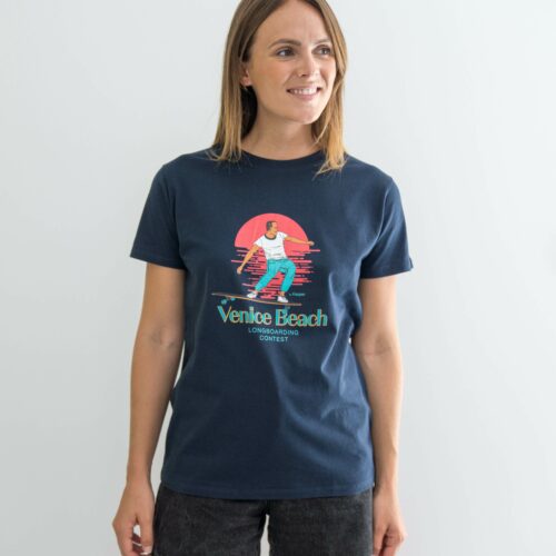 Teeshirt Venice couleur bleu marine