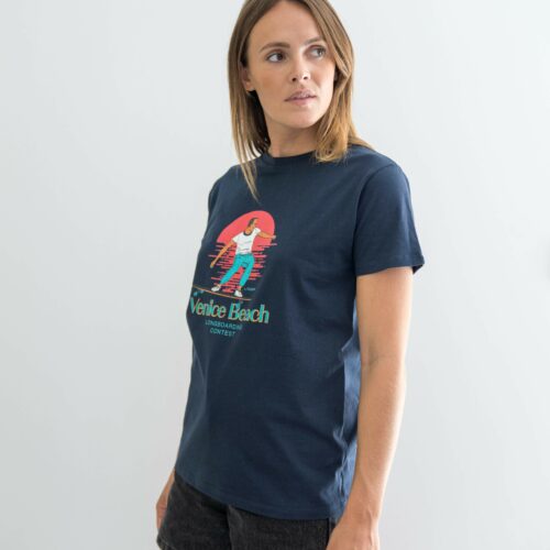 Teeshirt Venice couleur bleu marine