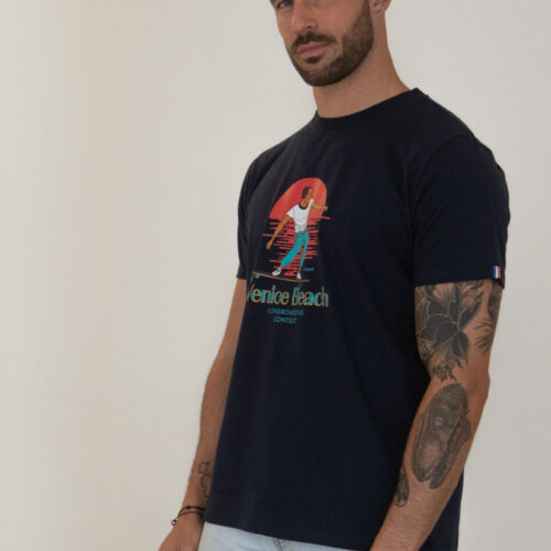 Teeshirt Venice couleur bleu marine